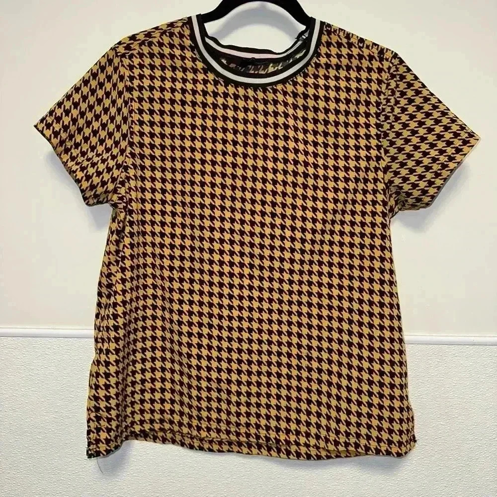 Harve Bernard Blouse for Women, M, Yellow & Black - Picture 3 of 11